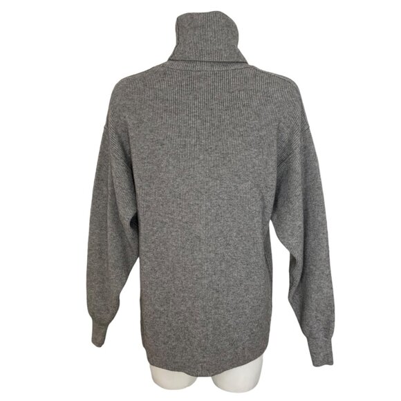 Free People Softly Structured Tunic Sweater XS Dark Grey Long Sleeve Oversized - Picture 2 of 11